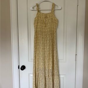 Celebrity Pink Floral Cream Maxi Dress